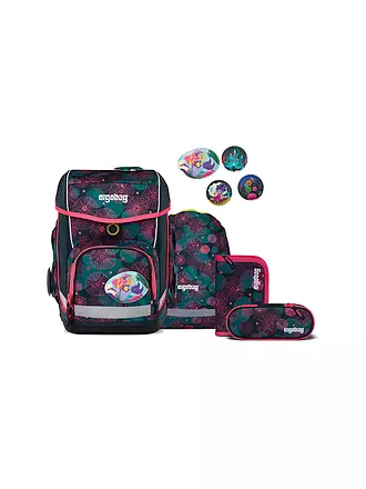 ERGOBAG | Set zaino scolastico da 5 pezzi Cubo Orso Corallo |